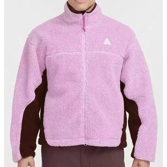 Nike FV8653-632 Men's Sz XL Pink/Burgundy ACG Therma-FIT Windproof Jacket - Picture 15 of 16